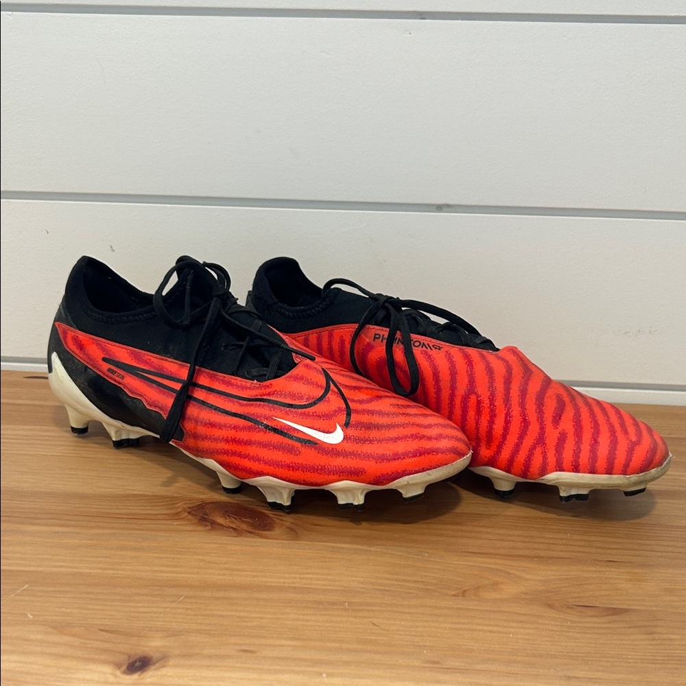 Nike Vibrant Red and Black Cleats